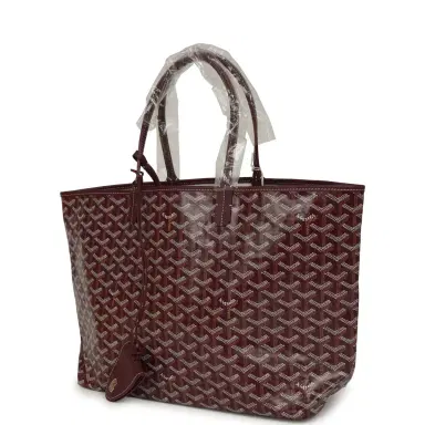 goyard Goyard Goyardine Canvas Burgundy Saint Louis PM Tote Palladium Hardware | Thumbnail 5 goyard Goyard Goyardine Canvas Burgundy Saint Louis PM Tote Palladium Hardware | Thumbnail 5