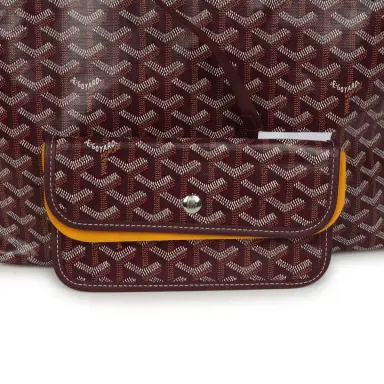 goyard Goyard Goyardine Canvas Burgundy Saint Louis PM Tote Palladium Hardware | Thumbnail 8 goyard Goyard Goyardine Canvas Burgundy Saint Louis PM Tote Palladium Hardware | Thumbnail 8