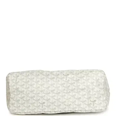 goyard Goyard Goyardine White Saint Louis PM Tote Bag Palladium Hardware | Thumbnail 6 goyard Goyard Goyardine White Saint Louis PM Tote Bag Palladium Hardware | Thumbnail 6
