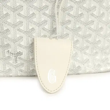 goyard Goyard Goyardine White Saint Louis PM Tote Bag Palladium Hardware | Thumbnail 7 goyard Goyard Goyardine White Saint Louis PM Tote Bag Palladium Hardware | Thumbnail 7