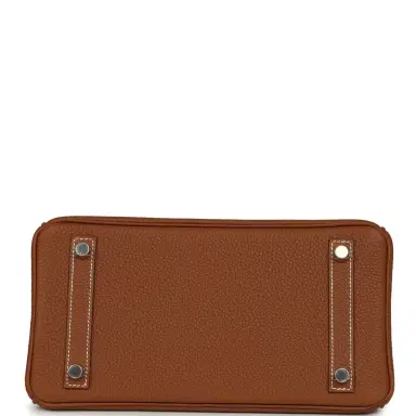 HERMÈS Hermes Birkin 25 Gold Togo Palladium Hardware | Thumbnail 6 HERMÈS Hermes Birkin 25 Gold Togo Palladium Hardware | Thumbnail 6
