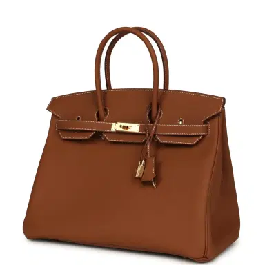 HERMÈS Hermes Birkin 35 Gold Togo Gold Hardware | Thumbnail 5 HERMÈS Hermes Birkin 35 Gold Togo Gold Hardware | Thumbnail 5