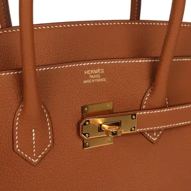 HERMÈS Hermes Birkin 35 Gold Togo Gold Hardware | Thumbnail 7 HERMÈS Hermes Birkin 35 Gold Togo Gold Hardware | Thumbnail 7