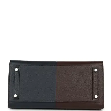 HERMÈS Hermes Casaque Birkin Sellier 30 Rouge Sellier and Bleu Indigo Epsom Palladium Hardware | Thumbnail 6 HERMÈS Hermes Casaque Birkin Sellier 30 Rouge Sellier and Bleu Indigo Epsom Palladium Hardware | Thumbnail 6