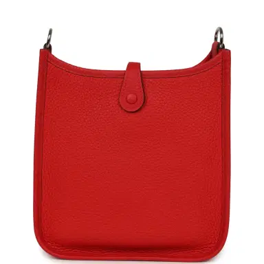 HERMÈS Hermes Evelyne TPM Rouge De Coeur Clemence Palladium Hardware | Thumbnail 4 HERMÈS Hermes Evelyne TPM Rouge De Coeur Clemence Palladium Hardware | Thumbnail 4