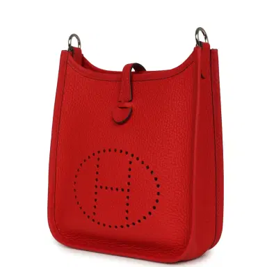 HERMÈS Hermes Evelyne TPM Rouge De Coeur Clemence Palladium Hardware | Thumbnail 5 HERMÈS Hermes Evelyne TPM Rouge De Coeur Clemence Palladium Hardware | Thumbnail 5