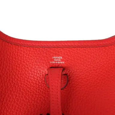 HERMÈS Hermes Evelyne TPM Rouge De Coeur Clemence Palladium Hardware | Thumbnail 7 HERMÈS Hermes Evelyne TPM Rouge De Coeur Clemence Palladium Hardware | Thumbnail 7