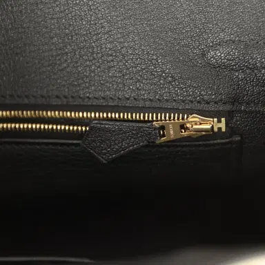 HERMÈS Hermes Special Order (HSS) Birkin 25 Craie and Black Togo Brushed Gold Hardware | Thumbnail 9 HERMÈS Hermes Special Order (HSS) Birkin 25 Craie and Black Togo Brushed Gold Hardware | Thumbnail 9