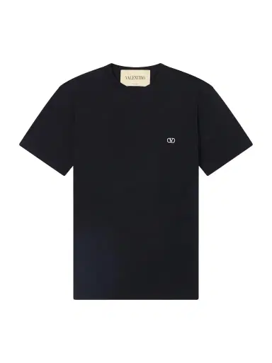Valentino Garavani Logo-Embroidered Cotton-Jersey T-Shirt - Men | Thumbnail 1 Valentino Garavani Logo-Embroidered Cotton-Jersey T-Shirt - Men | Thumbnail 1