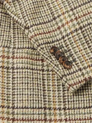 Caruso Butterfly Checked Wool Blazer - Men | Thumbnail 6 Caruso Butterfly Checked Wool Blazer - Men | Thumbnail 6