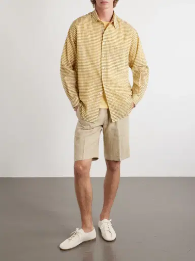 Auralee Checked Cotton-Poplin Shirt - Men | Thumbnail 2 Auralee Checked Cotton-Poplin Shirt - Men | Thumbnail 2