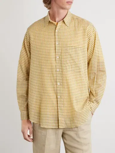 Auralee Checked Cotton-Poplin Shirt - Men | Thumbnail 3 Auralee Checked Cotton-Poplin Shirt - Men | Thumbnail 3