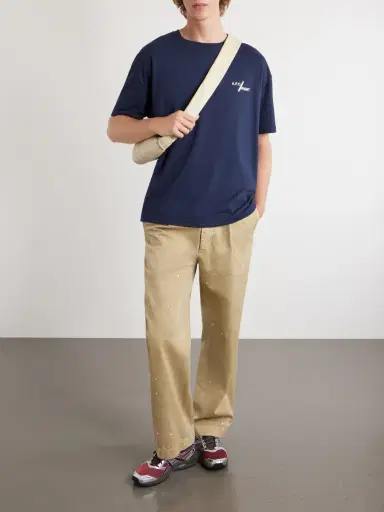 A.P.C. Fragment Logo-Print Cotton-Jersey T-Shirt - Men | Thumbnail 2 A.P.C. Fragment Logo-Print Cotton-Jersey T-Shirt - Men | Thumbnail 2