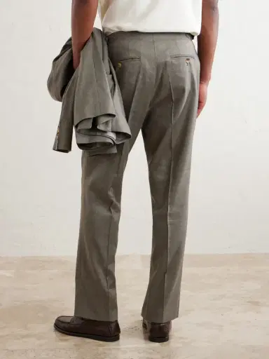 MR P. Straight-Leg Pleated Linen and Wool-Blend Suit Trousers - Men | Thumbnail 4 MR P. Straight-Leg Pleated Linen and Wool-Blend Suit Trousers - Men | Thumbnail 4