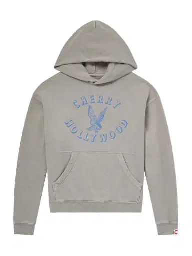 Cherry Los Angeles Logo-Print Cotton-Jersey Hoodie - Men | Thumbnail 1 Cherry Los Angeles Logo-Print Cotton-Jersey Hoodie - Men | Thumbnail 1