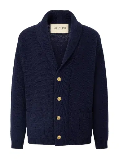 Valentino Garavani Knit Wool Cardigan - Men | Thumbnail 1 Valentino Garavani Knit Wool Cardigan - Men | Thumbnail 1