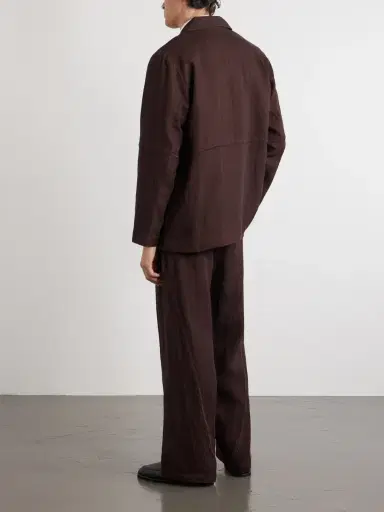 Kartik Research Rabari Embroidered Linen Suit Jacket - Men | Thumbnail 4 Kartik Research Rabari Embroidered Linen Suit Jacket - Men | Thumbnail 4
