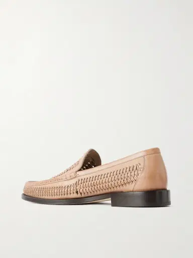 Brunello Cucinelli Woven Leather Loafers - Men | Thumbnail 4 Brunello Cucinelli Woven Leather Loafers - Men | Thumbnail 4