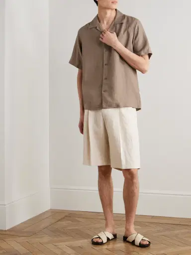NN07 Julio 5708 Camp-Collar Linen Shirt - Men | Thumbnail 2 NN07 Julio 5708 Camp-Collar Linen Shirt - Men | Thumbnail 2