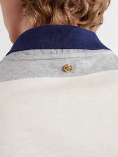 Versace Logo-Embroidered Striped Cotton-Jersey Polo Shirt - Men | Thumbnail 5 Versace Logo-Embroidered Striped Cotton-Jersey Polo Shirt - Men | Thumbnail 5