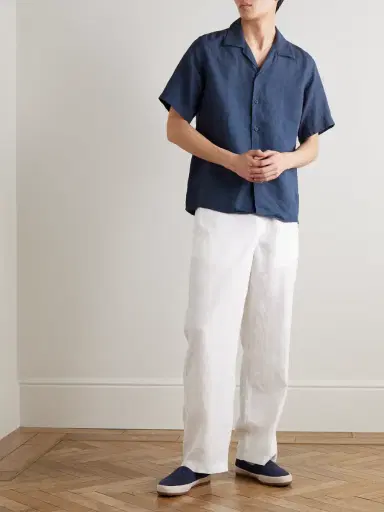 NN07 Julio 5708 Camp-Collar Linen Shirt - Men | Thumbnail 2 NN07 Julio 5708 Camp-Collar Linen Shirt - Men | Thumbnail 2