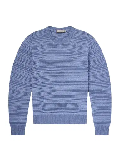 Canali Striped Wool and Cashmere-Blend Sweater - Men | Thumbnail 1 Canali Striped Wool and Cashmere-Blend Sweater - Men | Thumbnail 1