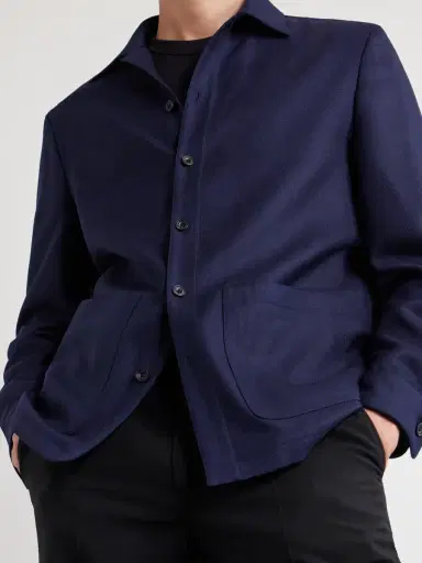 Thom Sweeney Wool Overshirt - Men | Thumbnail 5 Thom Sweeney Wool Overshirt - Men | Thumbnail 5