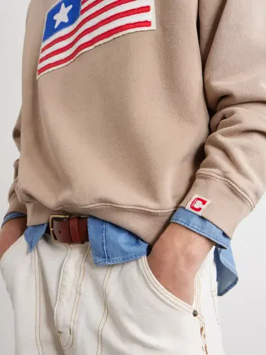 Cherry Los Angeles Embroidered Cotton-Jersey Sweater - Men | Thumbnail 6 Cherry Los Angeles Embroidered Cotton-Jersey Sweater - Men | Thumbnail 6