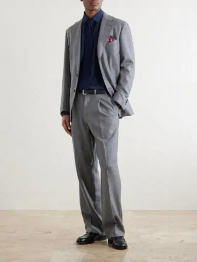 Canali Classic-Collar Cotton-Poplin Shirt - Men | Thumbnail 2 Canali Classic-Collar Cotton-Poplin Shirt - Men | Thumbnail 2