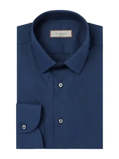 Canali Classic-Collar Cotton-Poplin Shirt - Men | Thumbnail 1 Canali Classic-Collar Cotton-Poplin Shirt - Men | Thumbnail 1