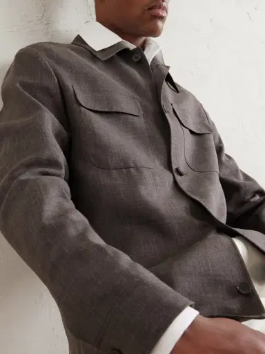 MR P. Wool, Silk and Linen-Blend Overshirt - Men | Thumbnail 5 MR P. Wool, Silk and Linen-Blend Overshirt - Men | Thumbnail 5