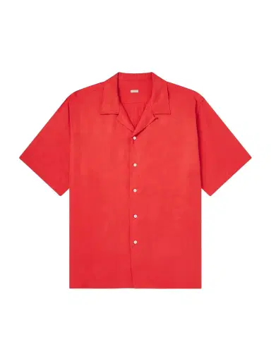 A.PRESSE Convertible-Collar Silk and Linen-Blend Shirt - Men | Thumbnail 1 A.PRESSE Convertible-Collar Silk and Linen-Blend Shirt - Men | Thumbnail 1