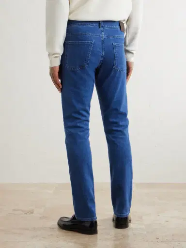Canali Straight-Leg Cotton and Cashmere-Blend Jeans - Men | Thumbnail 4 Canali Straight-Leg Cotton and Cashmere-Blend Jeans - Men | Thumbnail 4