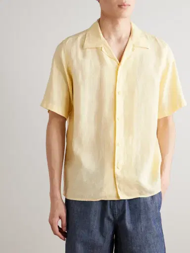 NN07 Julio 5708 Camp-Collar Linen Shirt - Men | Thumbnail 3 NN07 Julio 5708 Camp-Collar Linen Shirt - Men | Thumbnail 3