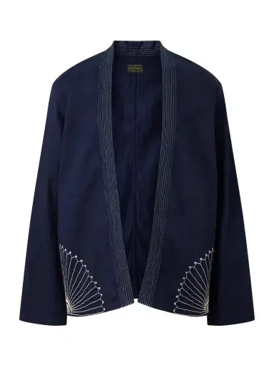 KAPITAL Kakashi Embroidered Cotton-Twill Overshirt - Men | Thumbnail 1 KAPITAL Kakashi Embroidered Cotton-Twill Overshirt - Men | Thumbnail 1