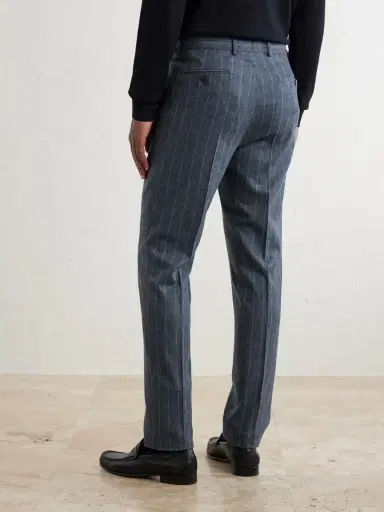 Caruso Pinstripe Wool and Cashmere-Blend Suit Trousers - Men | Thumbnail 4 Caruso Pinstripe Wool and Cashmere-Blend Suit Trousers - Men | Thumbnail 4