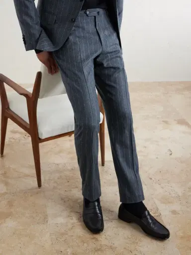 Caruso Pinstripe Wool and Cashmere-Blend Suit Trousers - Men | Thumbnail 5 Caruso Pinstripe Wool and Cashmere-Blend Suit Trousers - Men | Thumbnail 5