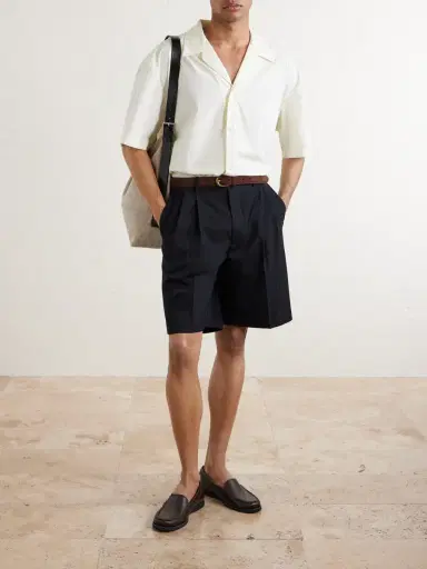 A Kind Of Guise Samata Camp-Collar Organic Cotton-Poplin Shirt - Men | Thumbnail 2 A Kind Of Guise Samata Camp-Collar Organic Cotton-Poplin Shirt - Men | Thumbnail 2