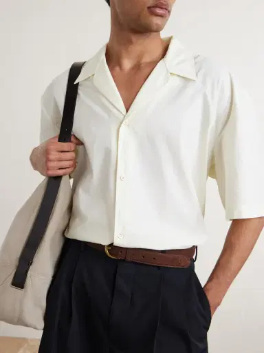 A Kind Of Guise Samata Camp-Collar Organic Cotton-Poplin Shirt - Men | Thumbnail 5 A Kind Of Guise Samata Camp-Collar Organic Cotton-Poplin Shirt - Men | Thumbnail 5
