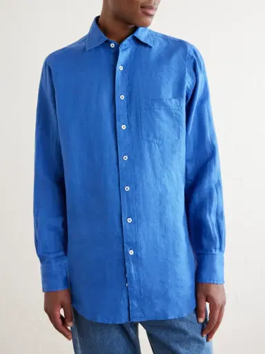 Drake's Linen Shirt - Men | Thumbnail 3 Drake's Linen Shirt - Men | Thumbnail 3
