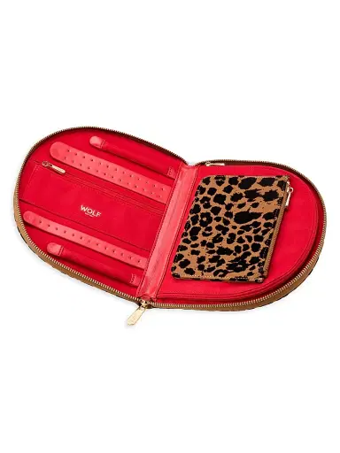 Wolf Designs Savanna Leopard Jewelry Port - Tan Black | Thumbnail 3 Wolf Designs Savanna Leopard Jewelry Port - Tan Black | Thumbnail 3