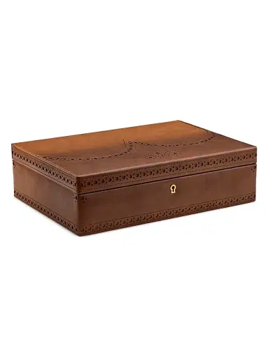 Wolf Designs Brogue 10-Piece Watch Box - Burnished Brown | Thumbnail 3 Wolf Designs Brogue 10-Piece Watch Box - Burnished Brown | Thumbnail 3