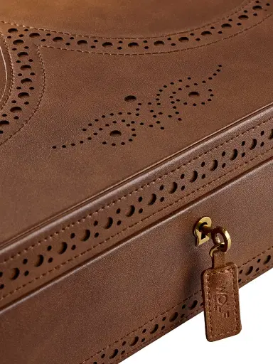 Wolf Designs Brogue 10-Piece Watch Box - Burnished Brown | Thumbnail 5 Wolf Designs Brogue 10-Piece Watch Box - Burnished Brown | Thumbnail 5