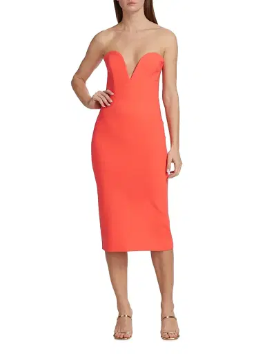 Veronica Beard Women's Colebrooke Dress - Neon Pink | Thumbnail 2 Veronica Beard Women's Colebrooke Dress - Neon Pink | Thumbnail 2