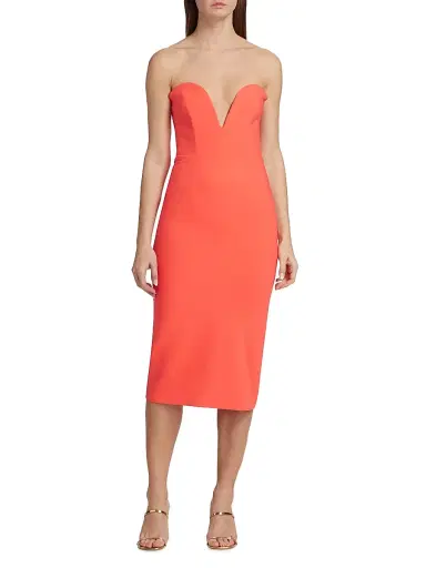 Veronica Beard Women's Colebrooke Dress - Neon Pink | Thumbnail 3 Veronica Beard Women's Colebrooke Dress - Neon Pink | Thumbnail 3