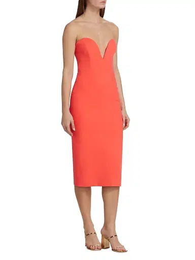 Veronica Beard Women's Colebrooke Dress - Neon Pink | Thumbnail 4 Veronica Beard Women's Colebrooke Dress - Neon Pink | Thumbnail 4