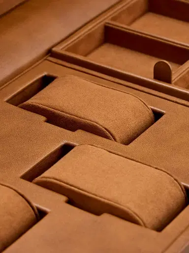 Wolf Designs Brogue Triple Watch Winder Storage Box - Burnished Brown | Thumbnail 5 Wolf Designs Brogue Triple Watch Winder Storage Box - Burnished Brown | Thumbnail 5