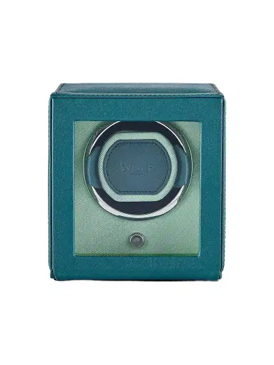 Wolf Designs Cub Single Covered Watch Winder - Seltzer Teal Mint | Thumbnail 1 Wolf Designs Cub Single Covered Watch Winder - Seltzer Teal Mint | Thumbnail 1
