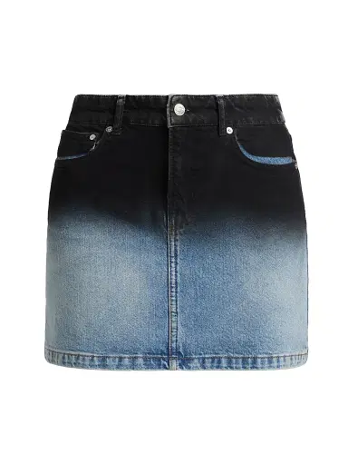 Moschino Jeans Women's Ombré Denim Miniskirt - Multi Black | Thumbnail 1 Moschino Jeans Women's Ombré Denim Miniskirt - Multi Black | Thumbnail 1