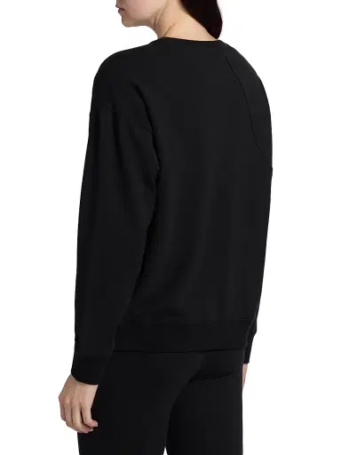 Johnny Was Women's Celiora Floral Stretch-Cotton Sweatshirt - Black | Thumbnail 5 Johnny Was Women's Celiora Floral Stretch-Cotton Sweatshirt - Black | Thumbnail 5